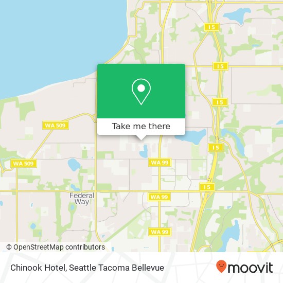 Mapa de Chinook Hotel