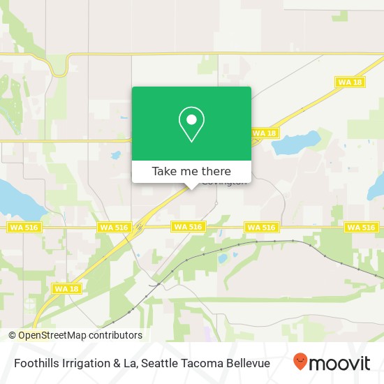 Foothills Irrigation & La map