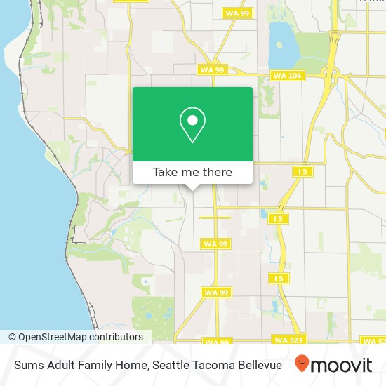 Sums Adult Family Home map