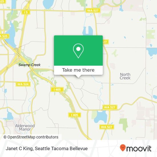 Janet C King map