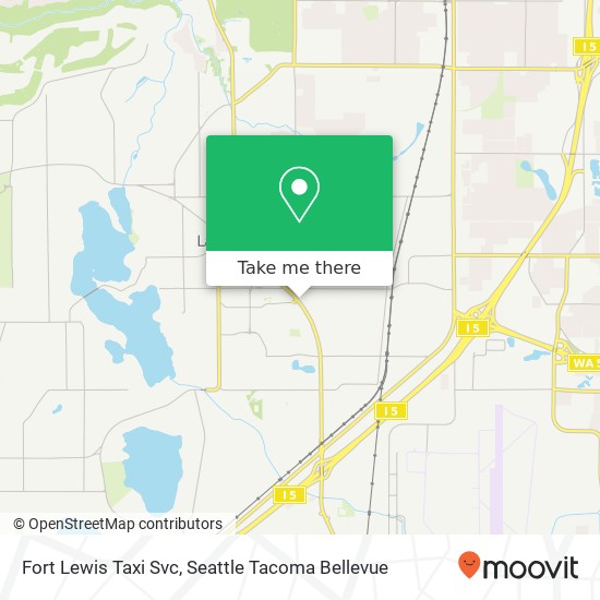 Fort Lewis Taxi Svc map