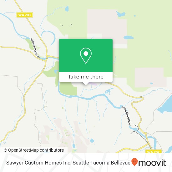 Sawyer Custom Homes Inc map