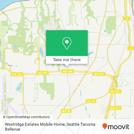 Mapa de Westridge Estates Mobile Home