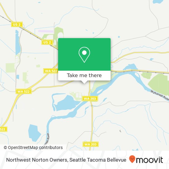 Mapa de Northwest Norton Owners
