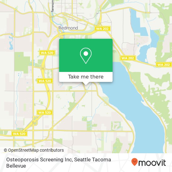 Osteoporosis Screening Inc map