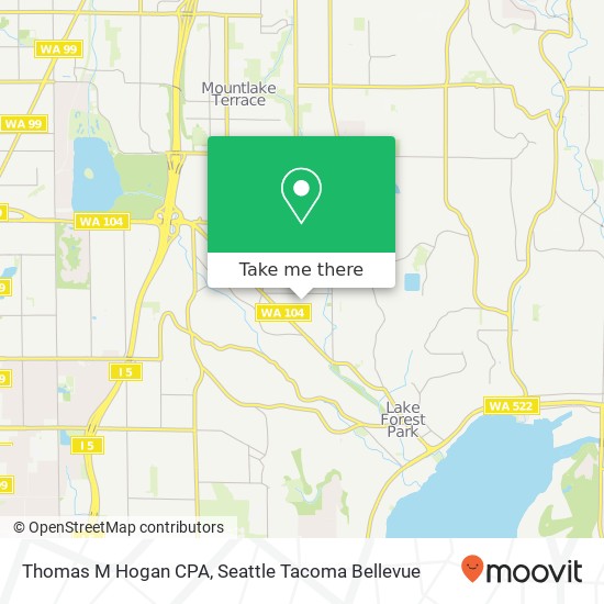 Thomas M Hogan CPA map