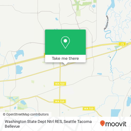 Mapa de Washington State Dept Ntrl RES