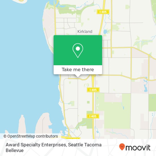 Mapa de Award Specialty Enterprises