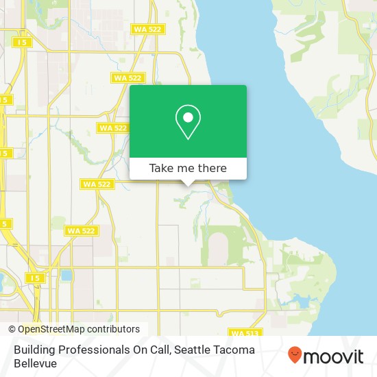 Building Professionals On Call map