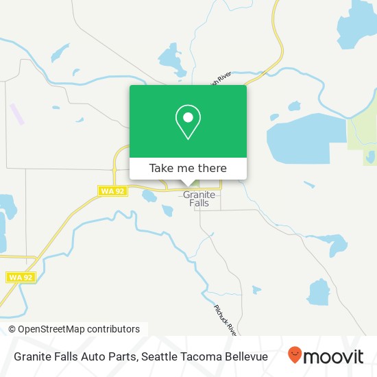 Mapa de Granite Falls Auto Parts