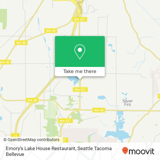 Mapa de Emory's Lake House Restaurant