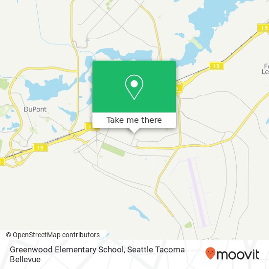 Mapa de Greenwood Elementary School
