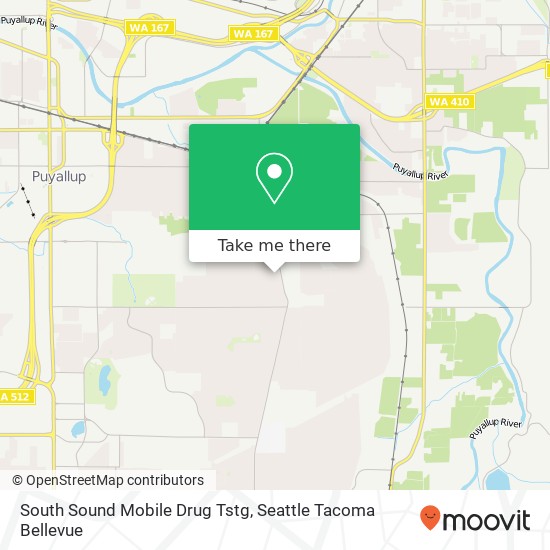 South Sound Mobile Drug Tstg map