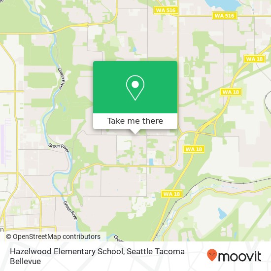 Hazelwood Elementary School map