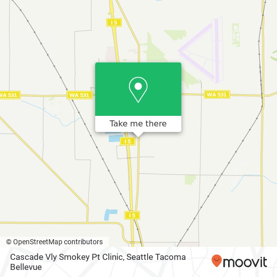 Cascade Vly Smokey Pt Clinic map