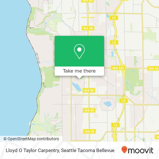 Lloyd O Taylor Carpentry map