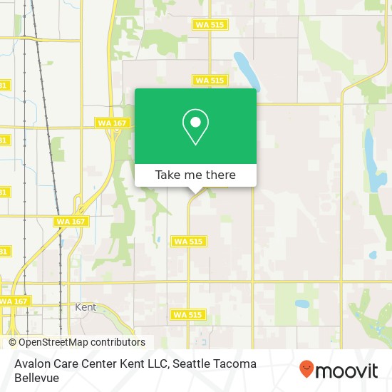 Mapa de Avalon Care Center Kent LLC