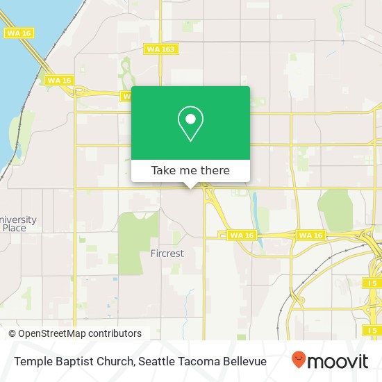 Mapa de Temple Baptist Church