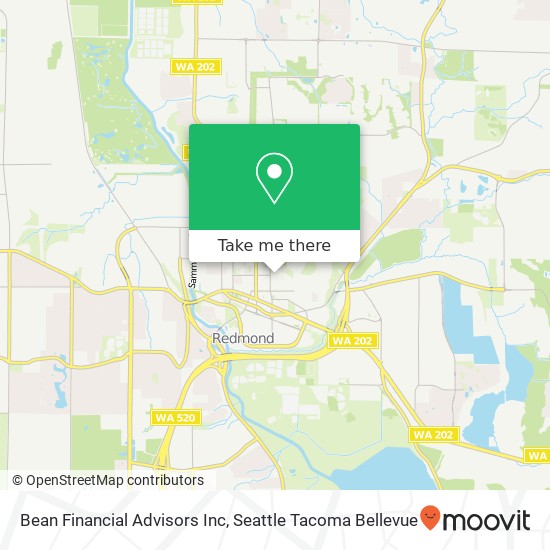 Bean Financial Advisors Inc map