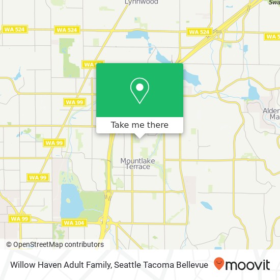 Mapa de Willow Haven Adult Family