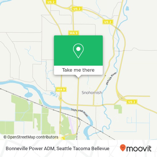 Bonneville Power ADM map