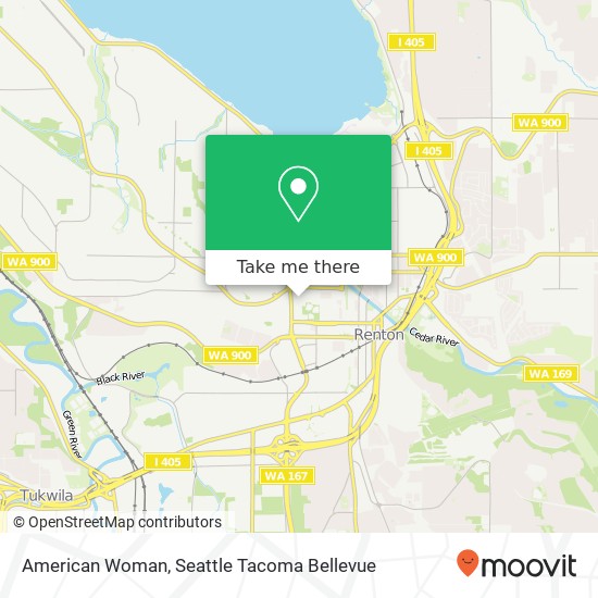 American Woman map
