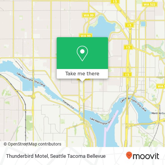 Thunderbird Motel map