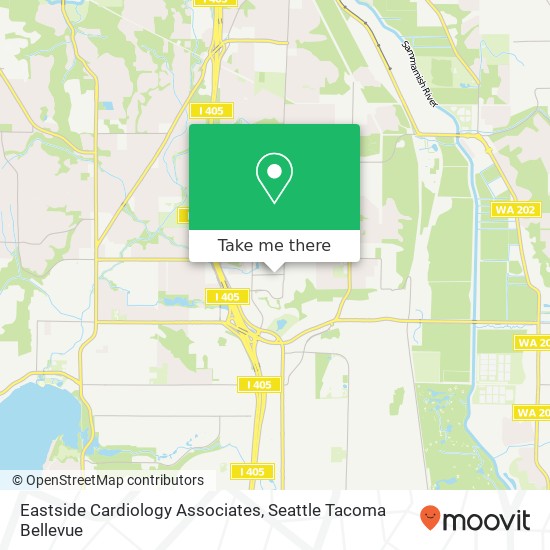 Eastside Cardiology Associates map