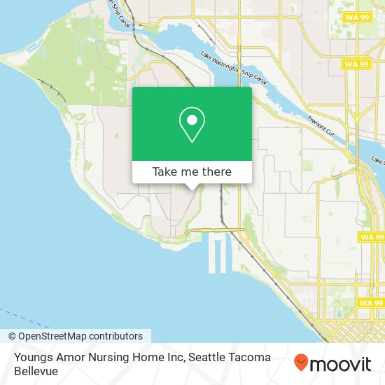 Mapa de Youngs Amor Nursing Home Inc