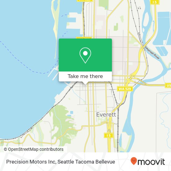 Precision Motors Inc map