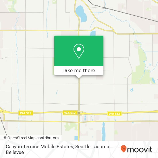 Mapa de Canyon Terrace Mobile Estates