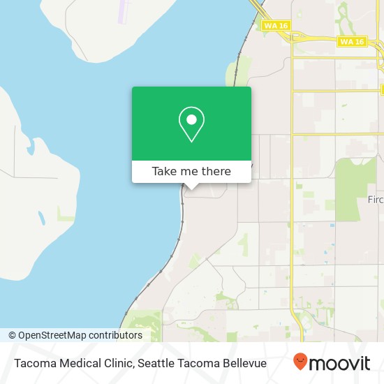 Mapa de Tacoma Medical Clinic