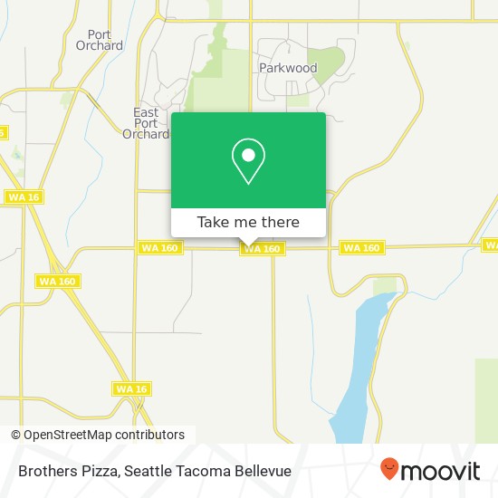 Brothers Pizza map