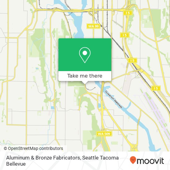 Aluminum & Bronze Fabricators map