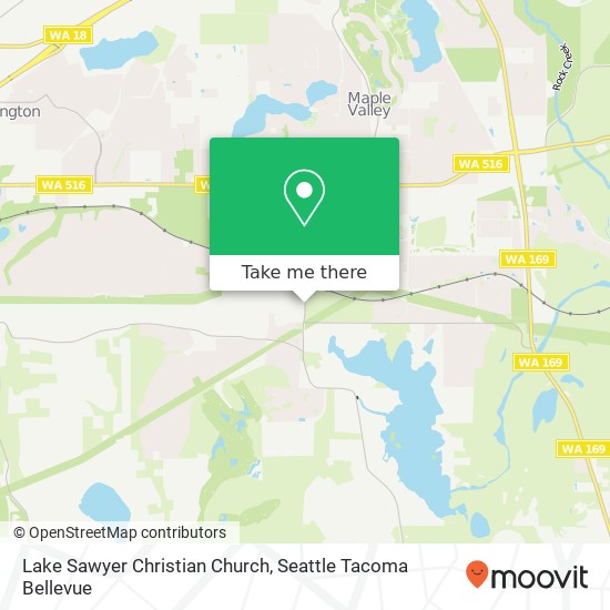 Lake Sawyer Christian Church map