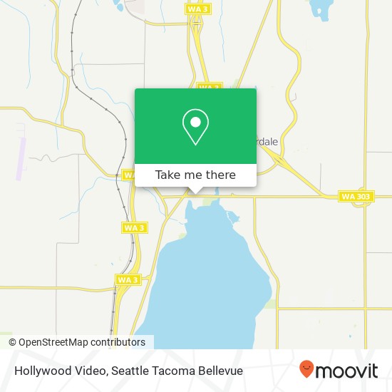 Hollywood Video map