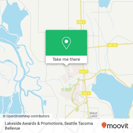 Lakeside Awards & Promotions map