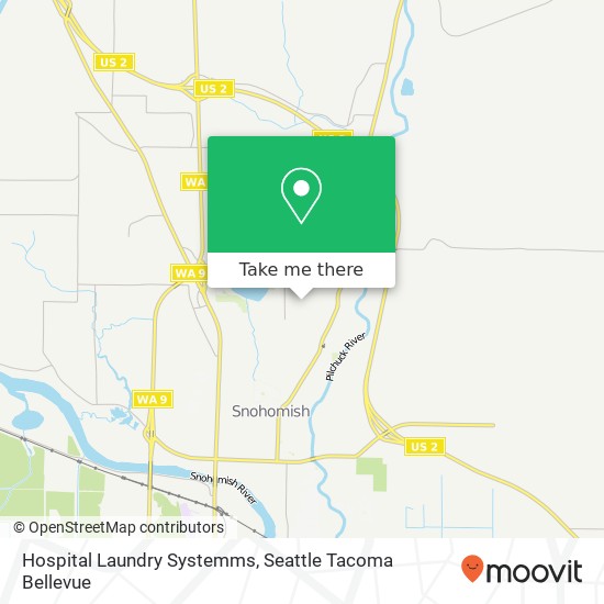 Hospital Laundry Systemms map