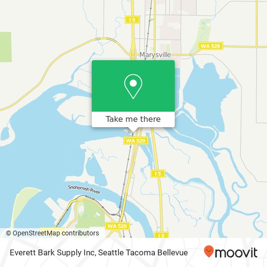 Everett Bark Supply Inc map