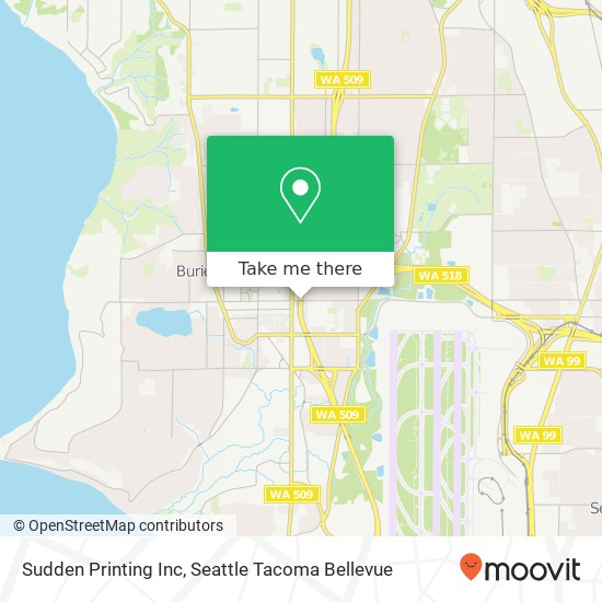 Sudden Printing Inc map