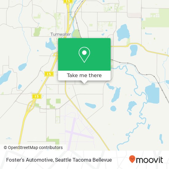 Foster's Automotive map