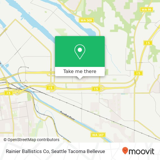 Mapa de Rainier Ballistics Co