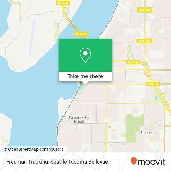 Mapa de Freeman Trucking