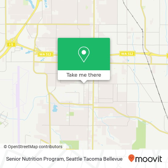 Senior Nutrition Program map