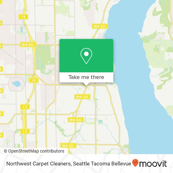 Northwest Carpet Cleaners map