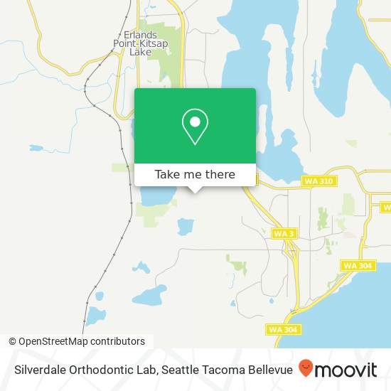 Silverdale Orthodontic Lab map