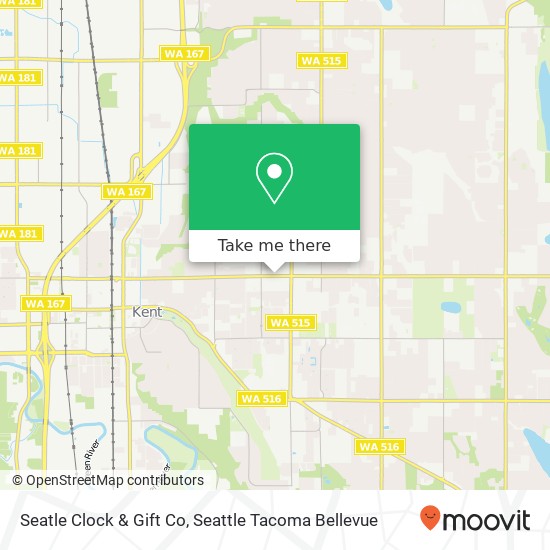 Seatle Clock & Gift Co map