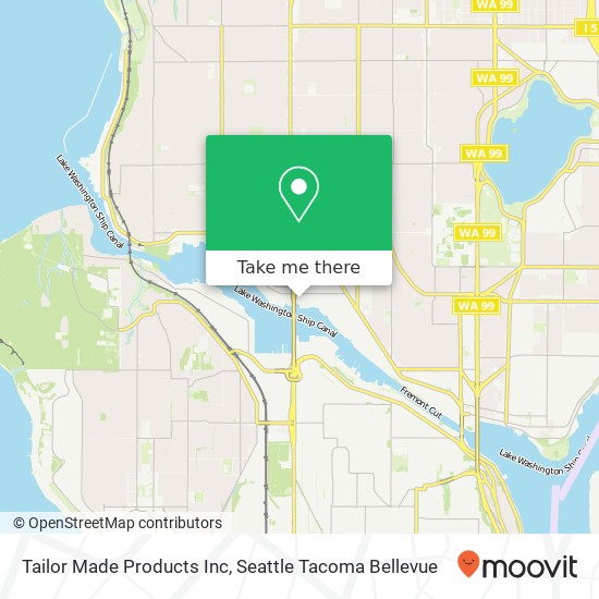 Tailor Made Products Inc map