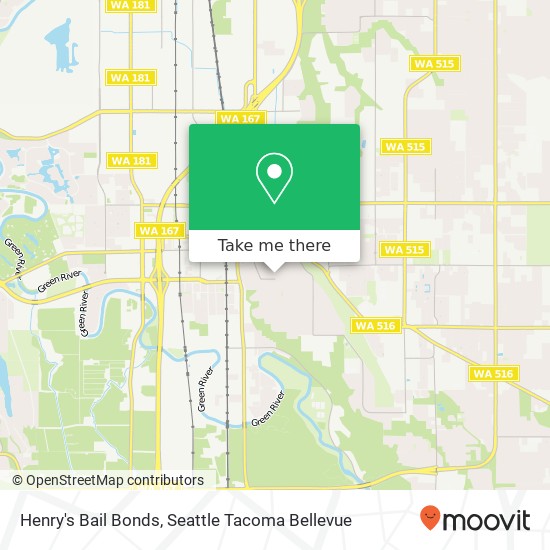 Henry's Bail Bonds map