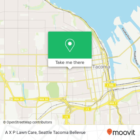 A X P Lawn Care map